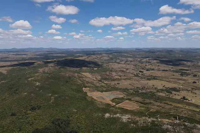 El predio de Viña Edén y las sierras de Maldonado desde el aire